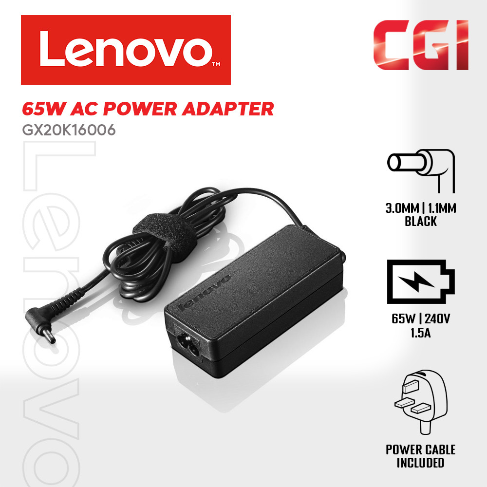 Lenovo 65W Round-Tip AC UK Adapter - GX20K16006