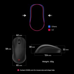 BenQ Zowie U2 Symmetrical Gaming Wireless Mouse for Esports