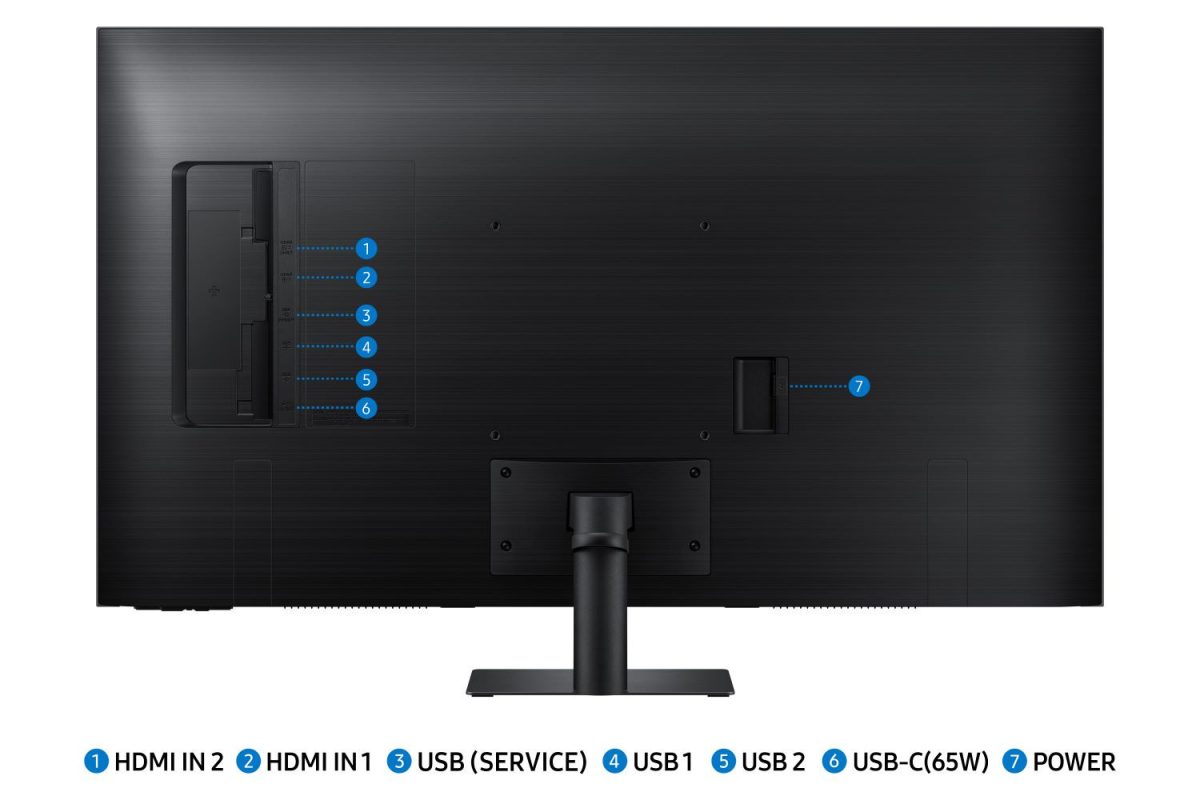 Samsung 43" LS43DM702UEXXS VA 4K HDR10 60Hz 4ms Tizen Build-In Speaker USB-C Smart Monitor