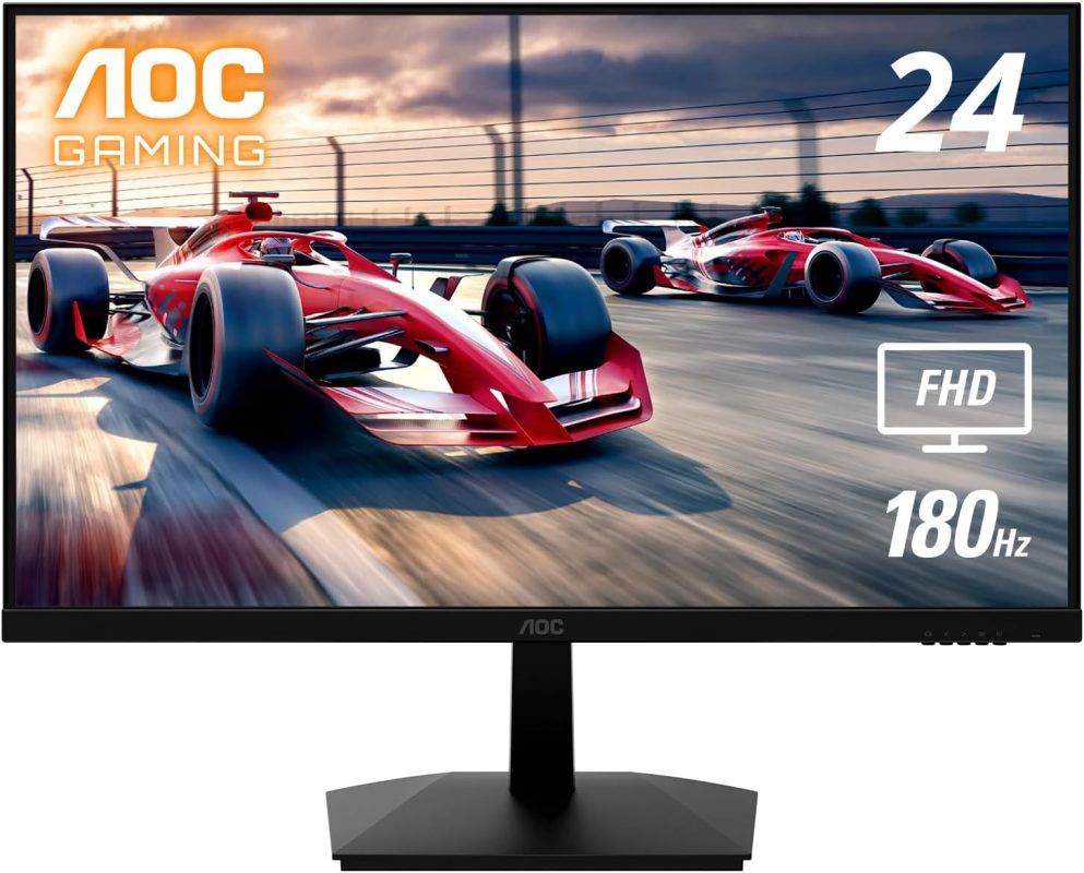 AOC 24" 24G15N VA FHD HDR10 Adaptive Sync 180Hz 1ms Frameless Gaming Monitor