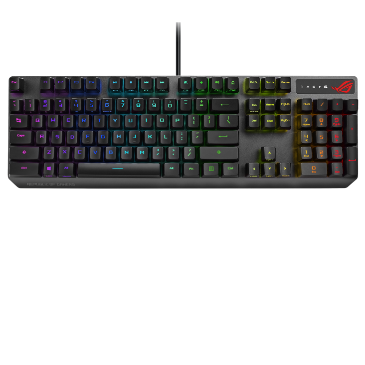 Asus XA05 ROG Strix Scope RX Red Mechanical Switches IP56 USB-C RGB Gaming Keyboard