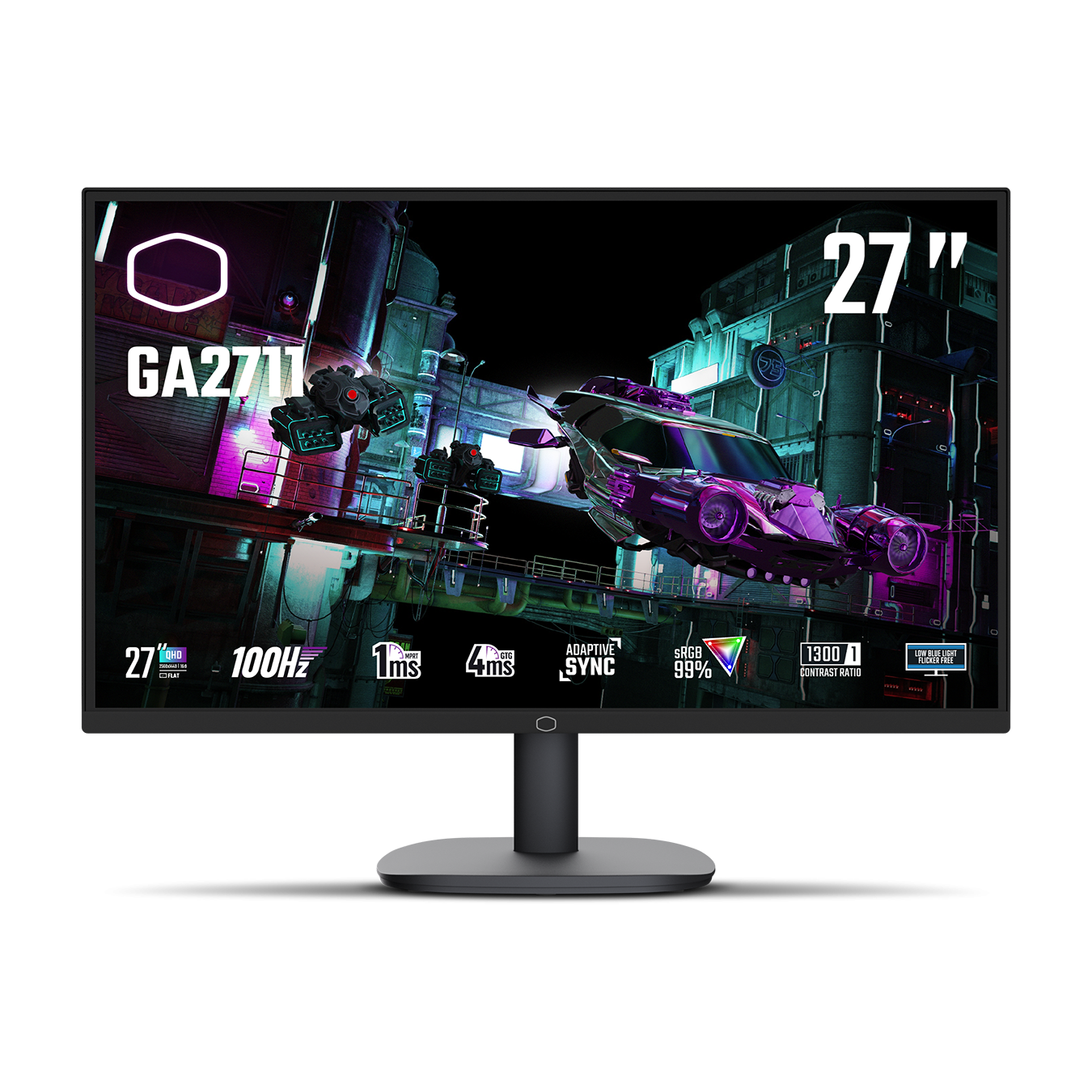 Cooler Master 27" GM2711 Ultra Speed IPS QHD HDR400 Freesync Premium Adaptive Sync 180Hz 1ms