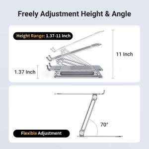 UGreen Adjustable Alaminium Alloy Laptop Stand - Silver