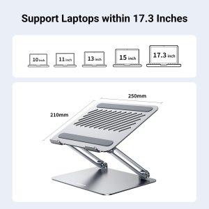 UGreen Adjustable Alaminium Alloy Laptop Stand - Silver