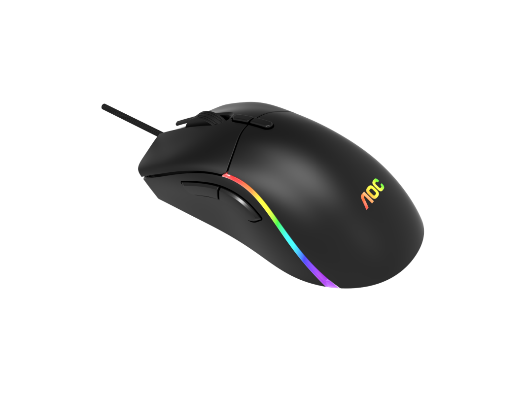 AOC GM310 Wired Tunable Weight RGB Gaming Mouse