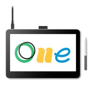Wacom 13.3" DTH134 IPS FHD LCD USB-C HDMI Signature Touch Display Tablet with Wacom One Standard Pen