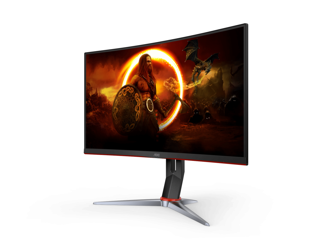 AOC 27" C27G2Z VA FHD Freesync 240Hz 0.5ms Height Adjustable Curved Gaming Monitor