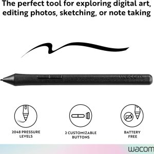 Wacom 2K Pen For Intous Cordless Battery-Free - LP-190-0K-01-CA