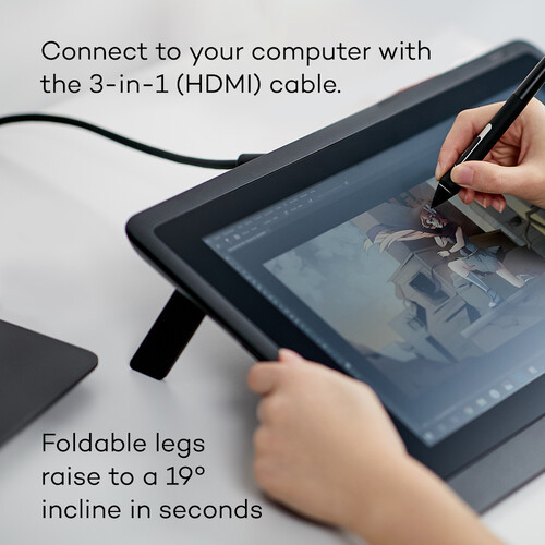Wacom 21.5" CINTIQ 22 IPS FHD NTSC 72% Creative Pen Display with Wacom Pro Pen 2 - DTK-2260/K0-CX