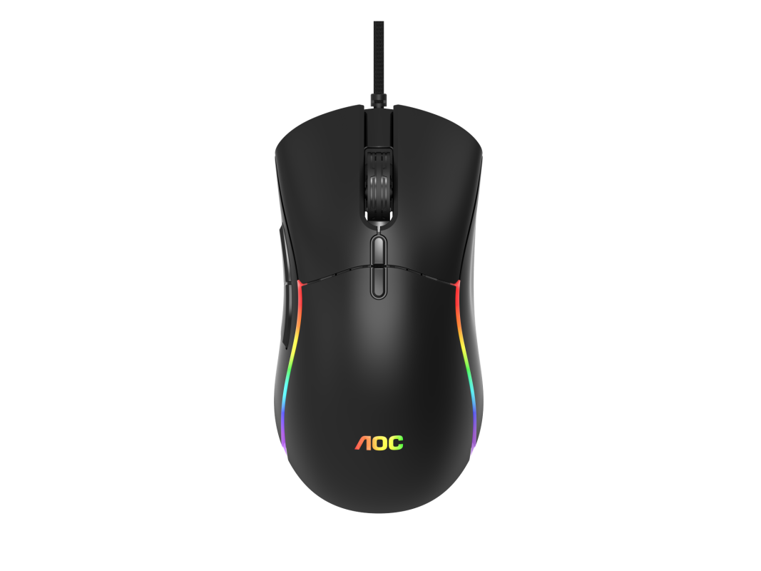 AOC GM310 Wired Tunable Weight RGB Gaming Mouse