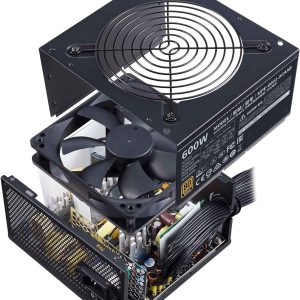 Cooler Master MWE 600 Bronze V2 230V 80 Plus 600W 1500 RPM Power Supply - MPE-6001-ACABW-B