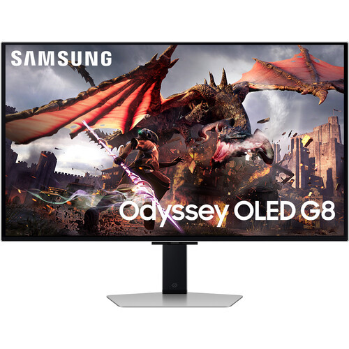 Samsung 32" LS32DG802SEXXS Odyssey G8 OLED 4K UHD HDR10 Freesync Premium Pro 240Hz 0.03ms Ergonomic Gaming Monitor