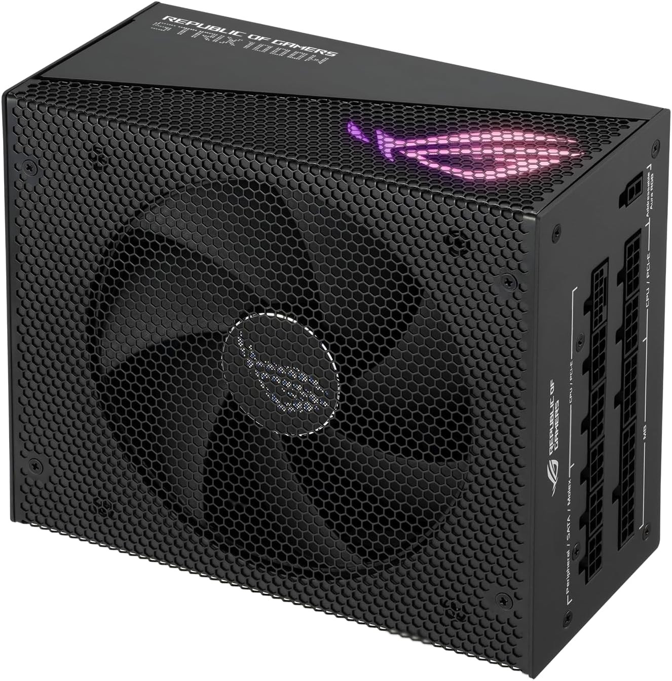 Asus ROG Strix 1000W Gold Aura Edition Aura Sync Heatsinks Gaming Power Supply PSU