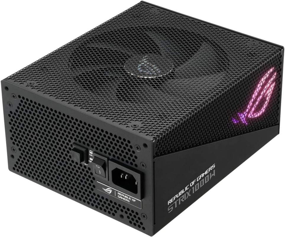 Asus ROG Strix 1000W Gold Aura Edition Aura Sync Heatsinks Gaming Power Supply PSU