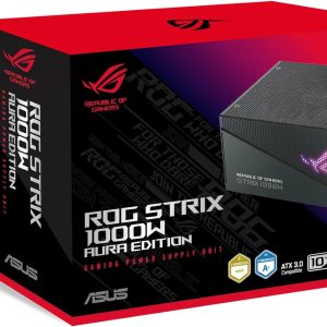 Asus ROG Strix 1000W Gold Aura Edition Aura Sync Heatsinks Gaming Power Supply PSU