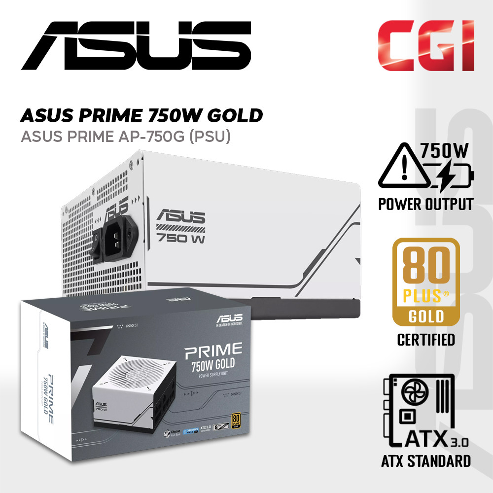 Asus Prime 750W 80 Plus Gold ATX 3.0 Power Supply PSU