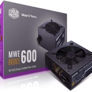 Cooler Master MWE 600 Bronze V2 230V 80 Plus 600W 1500 RPM Power Supply - MPE-6001-ACABW-B