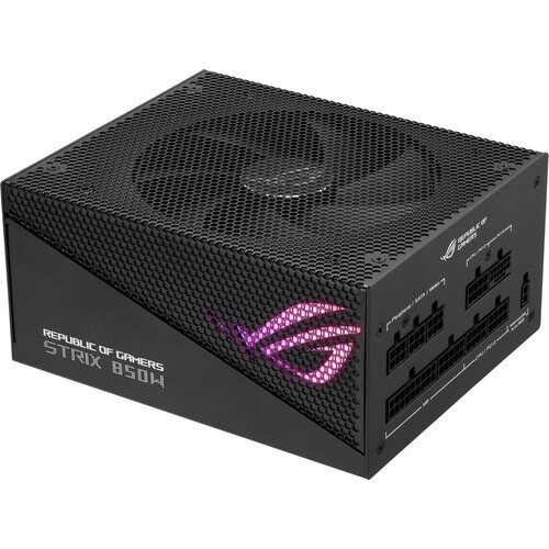 Asus ROG Strix 850W Gold Aura Edition Aura Sync Heatsinks Gaming Power Supply PSU