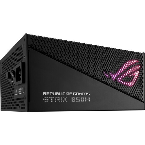 Asus ROG Strix 850W Gold Aura Edition Aura Sync Heatsinks Gaming Power Supply PSU