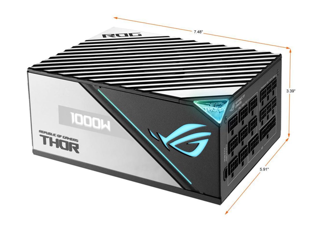 Asus ROG Thor 1000W Platinum II OLED Aura Sync Heatsinks Gaming Power Supply PSU