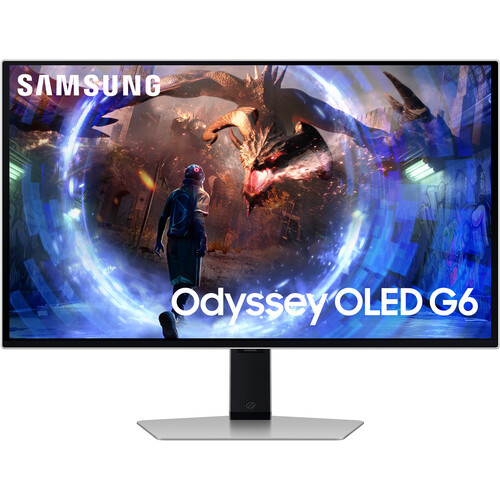 Samsung 27" LS27DG602SEXXS Odyssey G6 OLED QHD HDR10 Freesync Premium Pro 360Hz 0.03ms Ergonomic Gaming Monitor