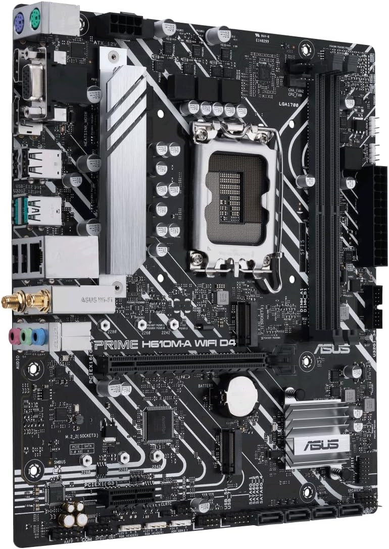 Asus PRIME H610M-A-WIFI-D4 DDR4 LGA1700 Motherboard Bundle