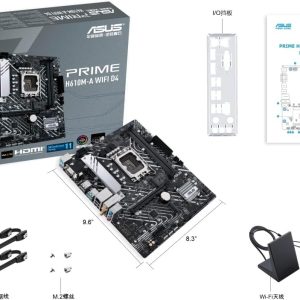 Asus PRIME H610M-A-WIFI-D4 DDR4 LGA1700 Motherboard Bundle