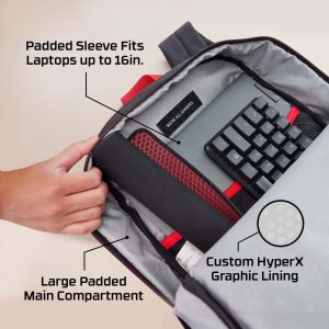 HyperX Delta Weather Resistant Gaming Backpack - 8C524AA