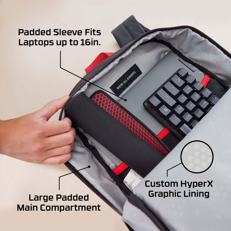 HyperX Delta Weather Resistant Gaming Backpack - 8C524AA
