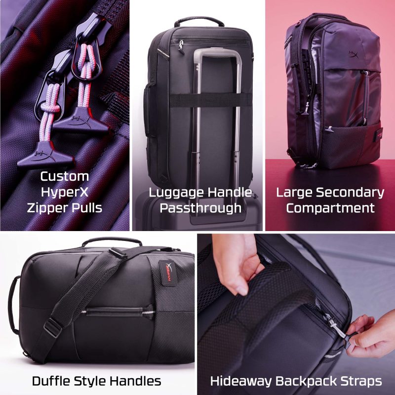 HyperX Knight Weather Resistant Gaming Backpack - 8C525AA