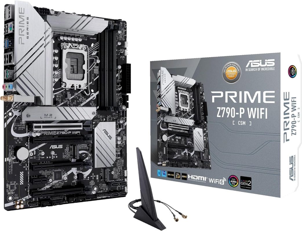 Asus Prime Z790-P WIFI-CSM Intel Z790 LGA 1700 ATX WiFi 6 PCIe 5.0 Motherboard