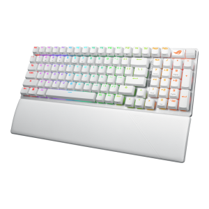 Asus X901 White ROG Strix Scope II 96 NX Snow Mechanical Tri-Mode Wireless Gaming Keyboard