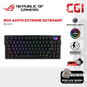 Asus M702 ROG Azoth Extreme 75% Customizable PBT Keycaps OLED Touch screen Aluminium Alloy Chassis Gaming Keyboard