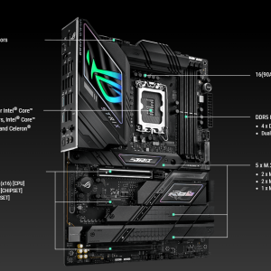 Asus ROG Strix Z790-F LGA1700 PCIE 5.0 Gaming WiFi 7 USB 20GBPS SupremeFX Aura Sync Motherboard