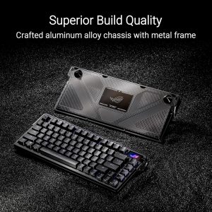 Asus M702 ROG Azoth Extreme 75% Customizable PBT Keycaps OLED Touch screen Aluminium Alloy Chassis Gaming Keyboard