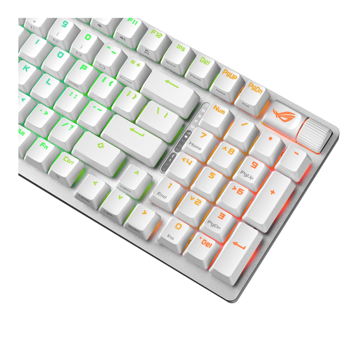 Asus X901 White ROG Strix Scope II 96 NX Snow Mechanical Tri-Mode Wireless Gaming Keyboard