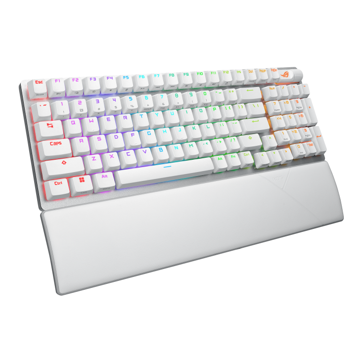 Asus X901 White ROG Strix Scope II 96 NX Snow Mechanical Tri-Mode Wireless Gaming Keyboard