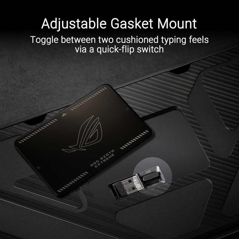 Asus M702 ROG Azoth Extreme 75% Customizable PBT Keycaps OLED Touch screen Aluminium Alloy Chassis Gaming Keyboard