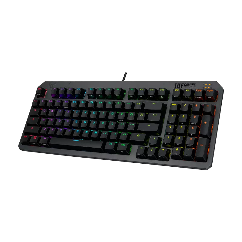 Asus RA07 TUF K3 Gen II ABS Doubleshot IP57 AuraSync Wired Gaming Keyboard - Blue Switch
