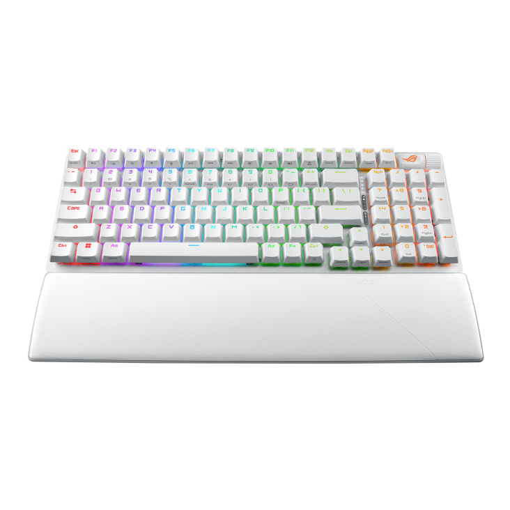 Asus X901 White ROG Strix Scope II 96 NX Snow Mechanical Tri-Mode Wireless Gaming Keyboard