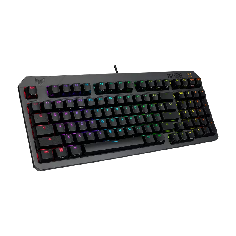 Asus RA07 TUF K3 Gen II ABS Doubleshot IP57 AuraSync Wired Gaming Keyboard - Blue Switch