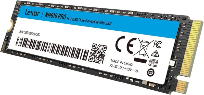 Lexar 1TB NM610PRO M.2 2280 PCIe Gen3x4 NVMe SSD - LNM610P001T