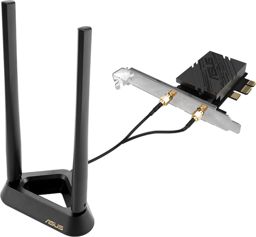 Asus PCE-BE92BT WiFi 7 PCI-E 6 GHz 320 MHz BT 5.4 WPA3 Intel Motherboard Network Adapter