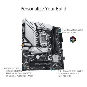 Asus Prime B760M-A-WIFI D5 DDR4 Wi-Fi 6 AuraSync LGA1700 Ai Computing Motherboard
