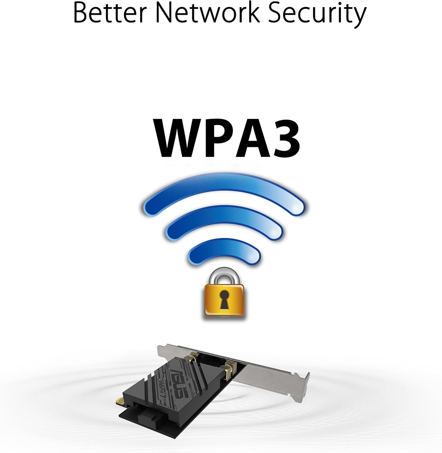 Asus PCE-BE92BT WiFi 7 PCI-E 6 GHz 320 MHz BT 5.4 WPA3 Intel Motherboard Network Adapter