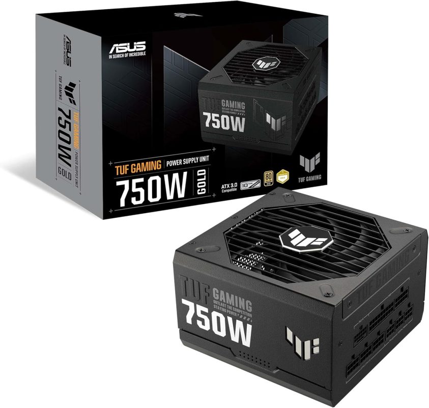 Asus TUF Gaming 750W Gold ATX 3.0 Axial-Tech Fan Power Supply PSU