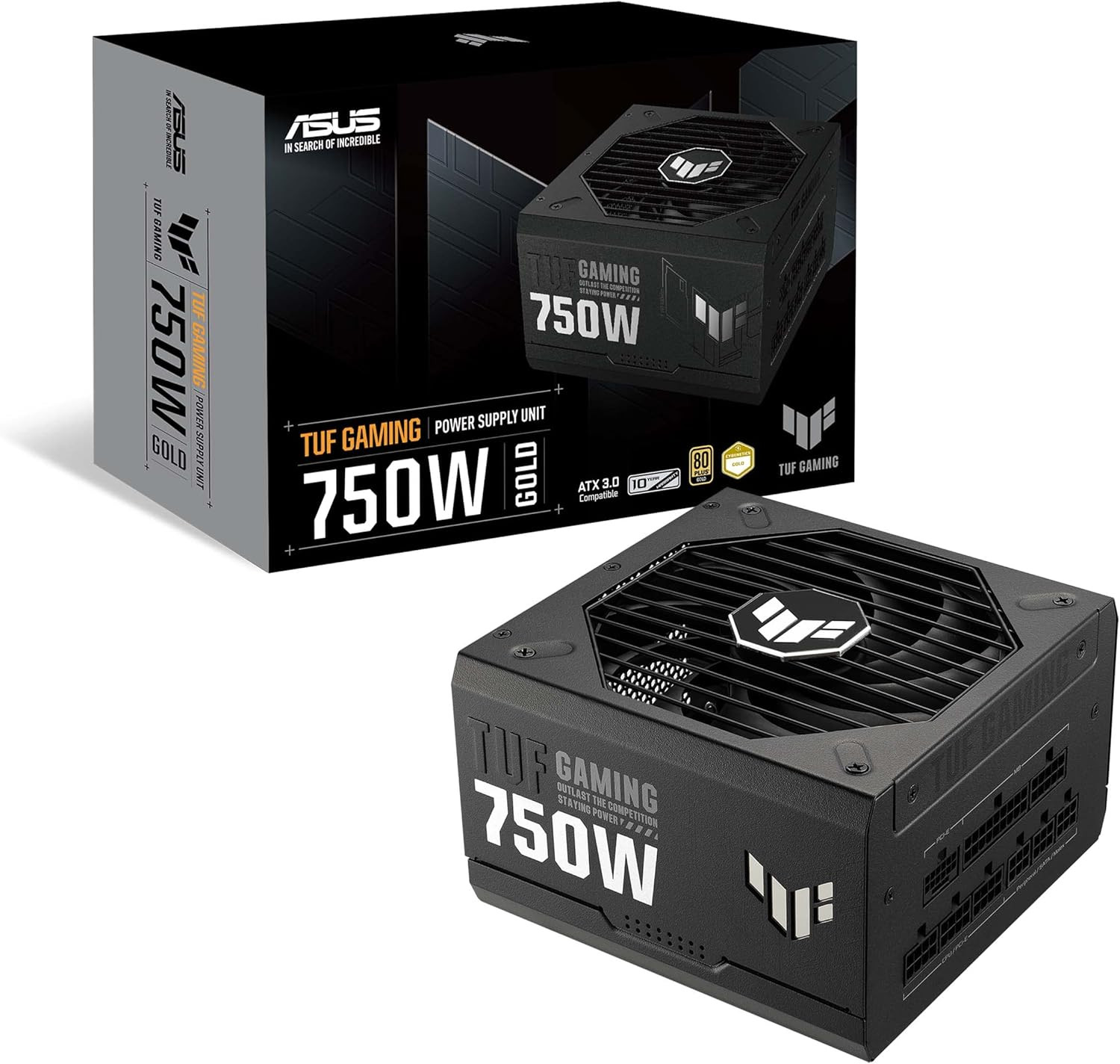 Asus TUF Gaming 750W Gold ATX 3.0 Axial-Tech Fan Power Supply PSU