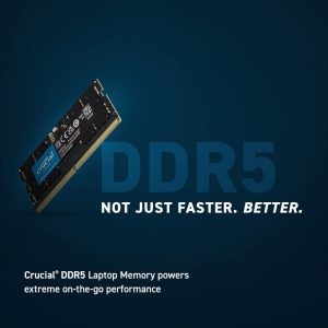 Crucial 8GB DDR5-4800 Unbuffered SODIMM CT8G48C40S5