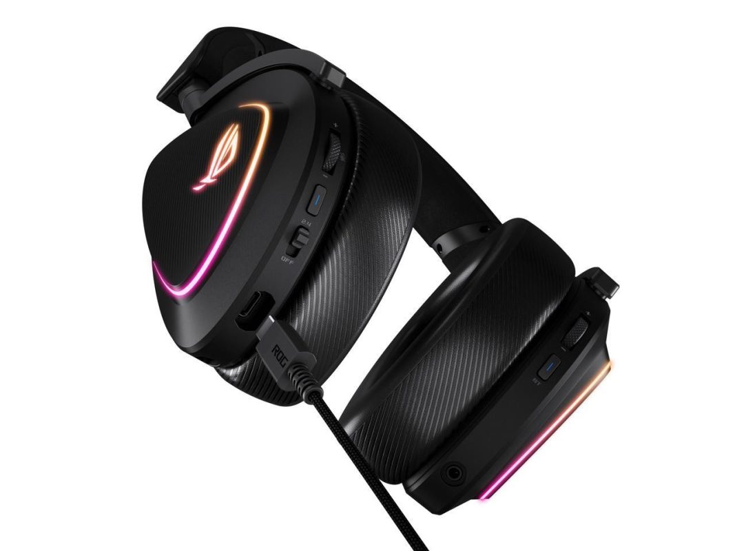Asus A701 ROG Delta II Speednova Tri-Mode DualFlow Audio 10mm Super-Wideband Mic 110HR Battery Wireless Gaming Headset