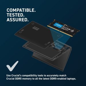 Crucial 8GB DDR5-4800 Unbuffered SODIMM CT8G48C40S5